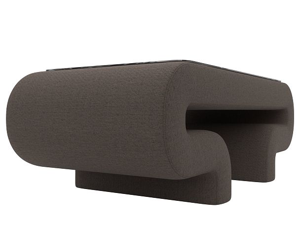 Стол Волна Рогожка коричневый - Вид 4