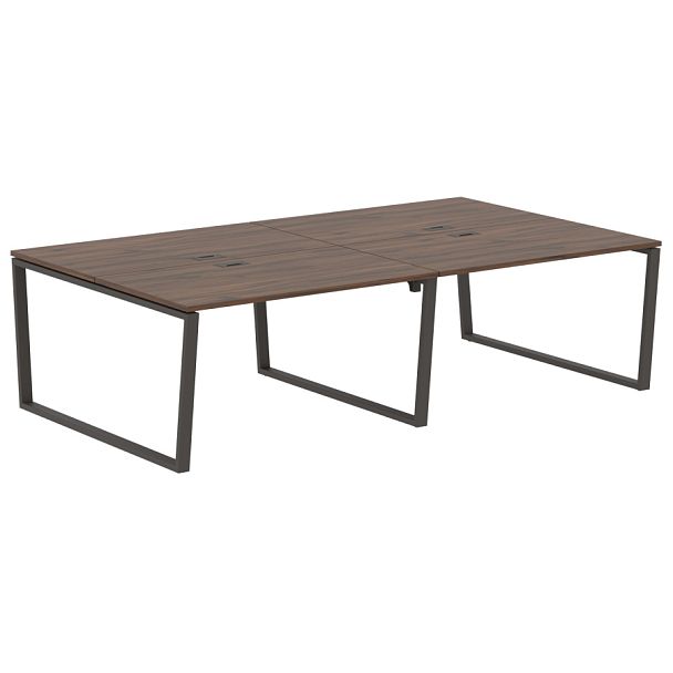 Стол 4-х местный EVWST 2716 Дуб Денвер тёмный/Мокко 2726х1606х750 EDIS - Вид 1