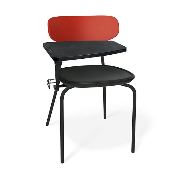 Стул Sheffilton SHT-S85М-RD-2 с пюпитром черный/красный/черный муар - Вид 2