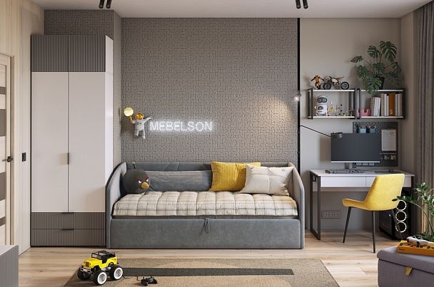 Комплект детской мебели "Зефир К4" (4015х1000х2300) ДК04Зефир.3271 - Вид 1