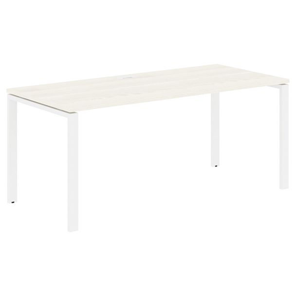 Стол прямой EUST 1780 Ясень Траун/Белый 1760х800х750 EDIS - Вид 1