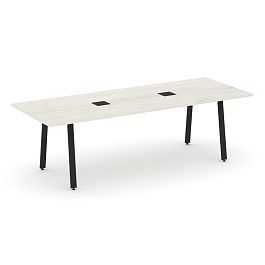 Style Project Direct Direct Стол переговорный SN-6A.SPRG-258 Дуб Наварра/Металл Черный 2580*980*750 - Фото предпросмотра