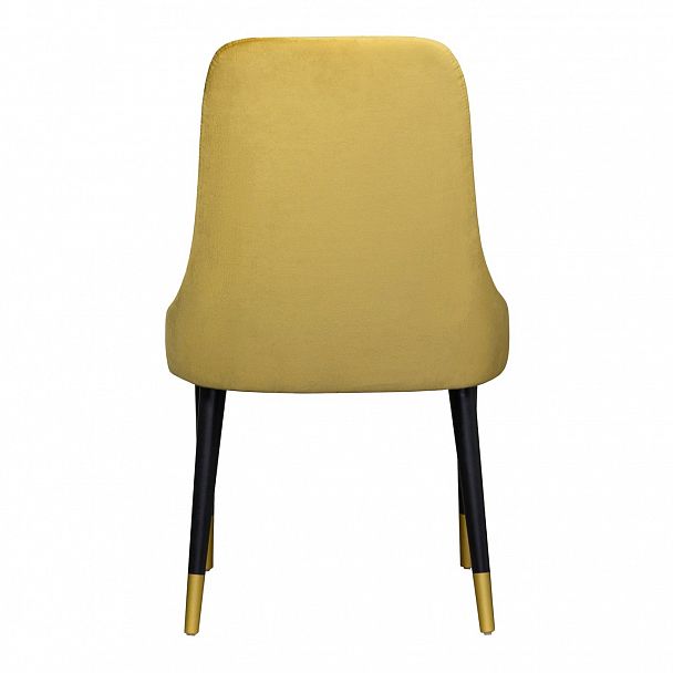 Стул Kongsberg, золотой велюр, ножки черные с золотом - Вид 6