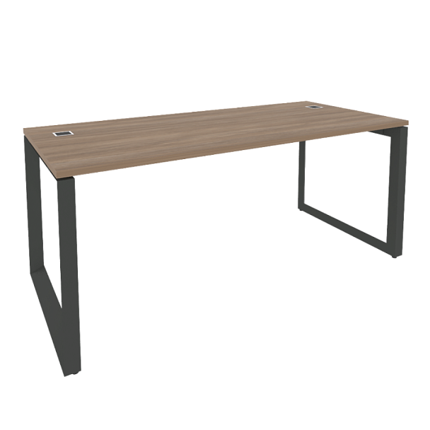 Onix Direct Стол рабочий руководителя на О-образном м/к O.MO-SRR-5.8 Дуб аризона/Антрацит металл 1780*800*750 - Вид 1