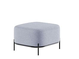 Jive Диван одноместный без спинки JVE-3 Clarins 972/Металл Черный 670*720*480 - Фото предпросмотра