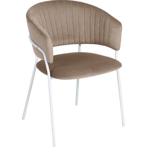 Стул кухонный Даксон латте велюр/белый - Вид 3