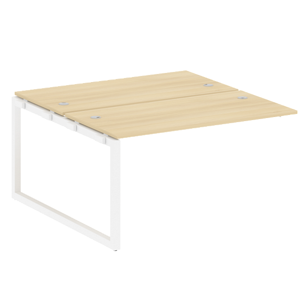 Metal System Quattro Р. ст. криволинейная на О-образном м/к 50БО.РАС-СА-2.3 Акация/Белый металл 1400*2435*750 - Вид 1