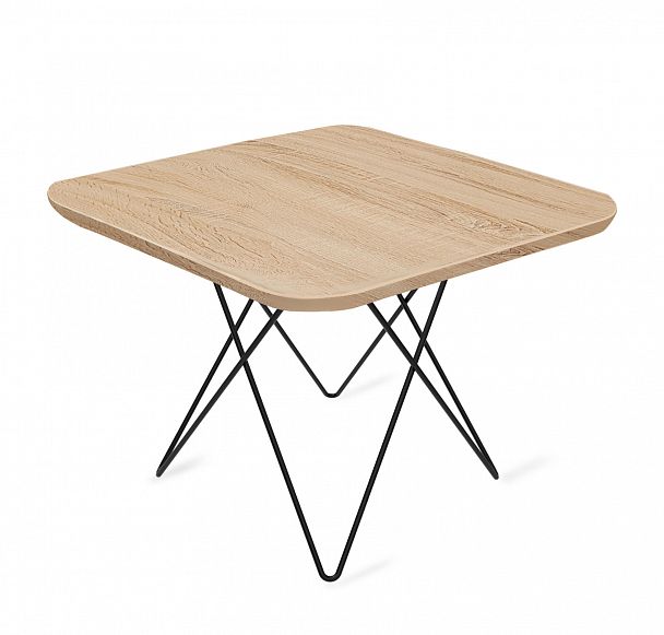 Столик журнальный Sheffilton SHT-TU37/ЛДСП 60/60 черный муар/дуб сонома - Вид 2