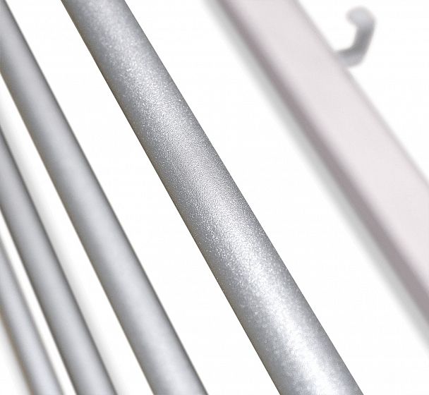 Вешалка деревянная Альберо SHT-WH4 настенная беленый/алюм.мет - Вид 7