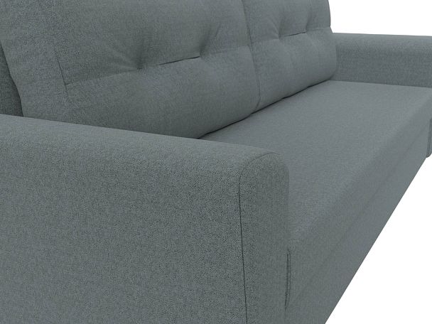 Диван прямой Амстердам Лайт Рогожка серый - Вид 3