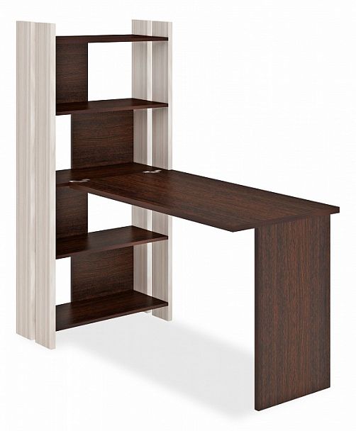 Стол компьютерный Домино Лайт СТЛ-ОВ+С120Прям без тумбы Венге/Карамель - Вид 1