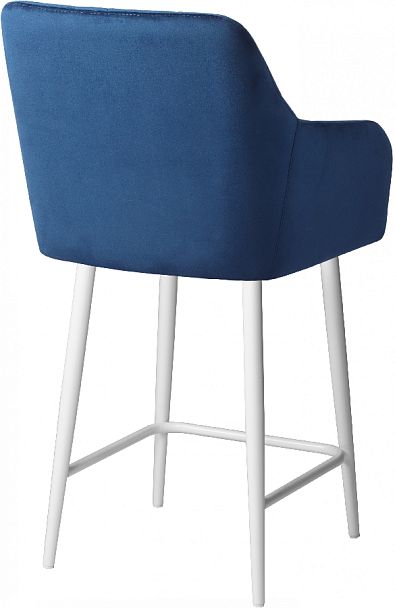 Полубарное поворотное кресло Барли К, Confetti blue/белый - Вид 5