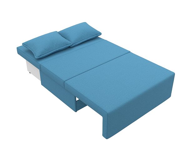 Диван прямой Лагуна Рогожка голубой - Вид 9