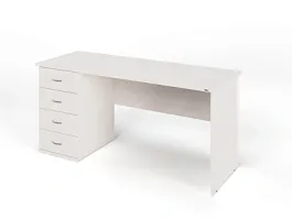 ЛАЙТ / LIGHT RLG008-16x7L Однотумбовый стол 160x70x75 Дуб Молочный - Фото предпросмотра