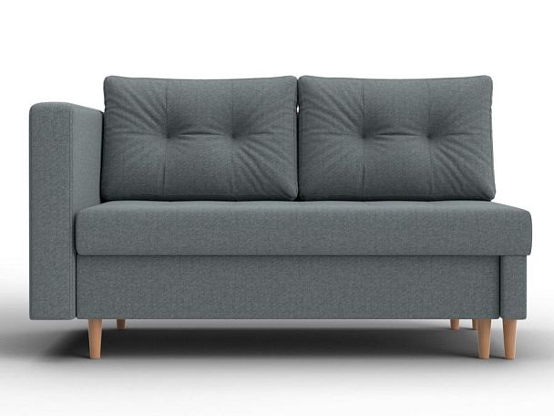 Кушетка Лига-098 Рогожка серый - Вид 2