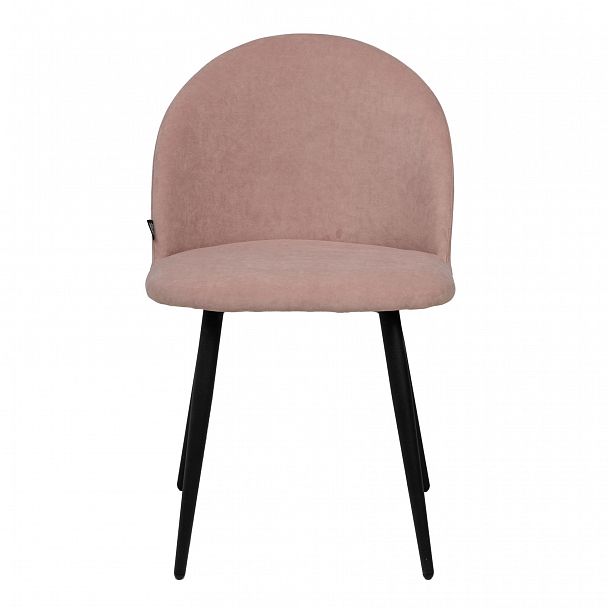 Стул Solar, ножки черные, велюр розовый - Вид 4