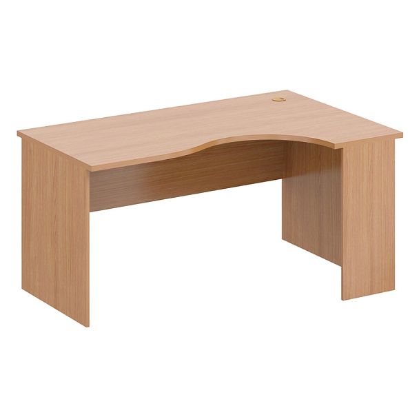 Стол эргономичный правый "Компьютерные столы"  ПК-АРМ-СТЭ155Х100П-В3-24 ольха шагрень - Вид 1