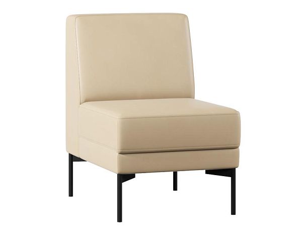 Модуль Everprof Gamma одноместный Экокожа Бежевый - Вид 1