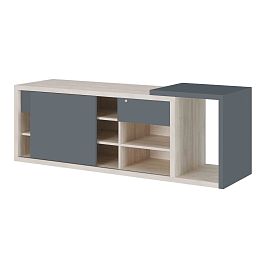 Креденция тип 1 левая Zion 189x57x69 дуб шамони светлый - Фото предпросмотра