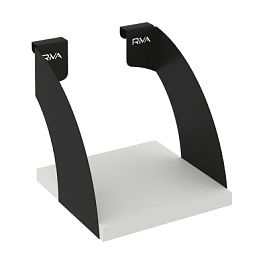 Навесные полки. Кронштейны+ЛДСП полка 200мм MAN-41-2 Белый бриллиант/Чёрный металл 200*220*200 - Фото предпросмотра