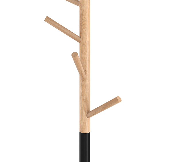 Вешалка  Sheffilton SHT-CR25 прозрачный лак/черный/мрамор - Вид 5