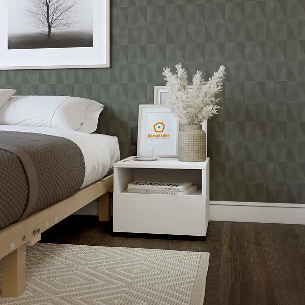 Тумба прикроватная Эмили, белый - Вид 2