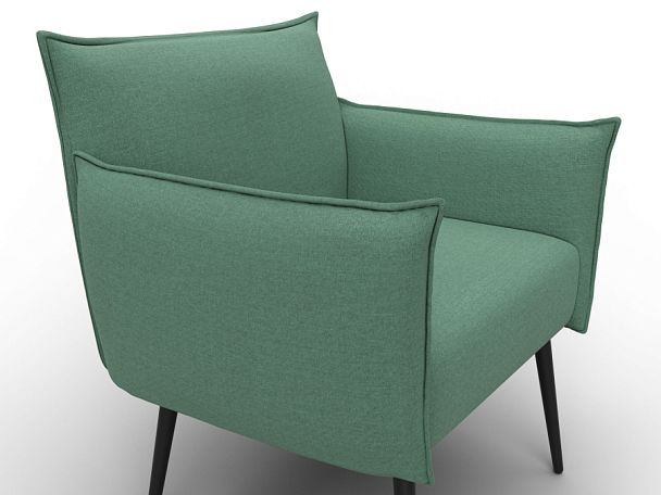 Кресло Лига-083 Рогожка зеленый - Вид 4