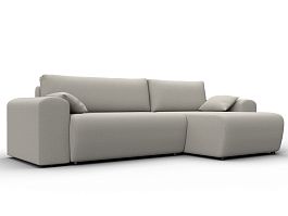 Диван угловой Лига-099 угол универсальный Рогожка бежевый - Фото предпросмотра