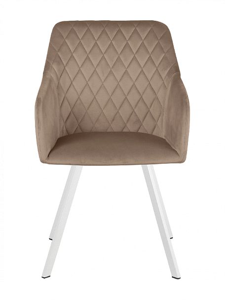 Кресло поворотное Барли, Confetti latte/белый - Вид 3