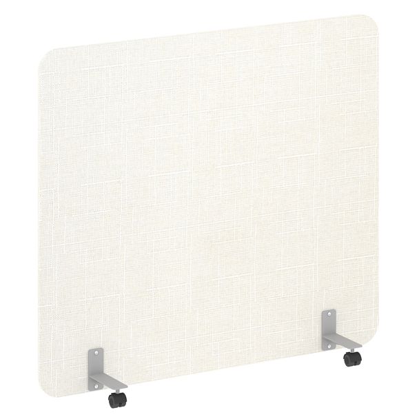 R-line soft Перегородка на металлических опорах, на роликах AP.R-160-140 Romeo 01/Серый металл 1600*18*1400 - Вид 1