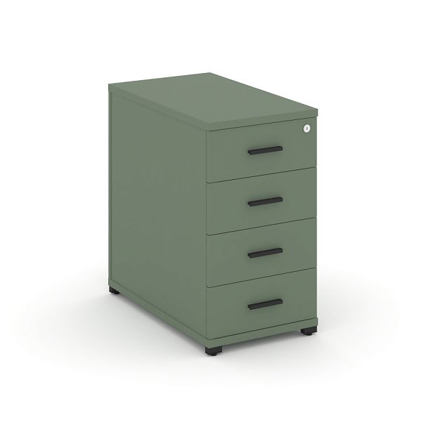 Concept Тумба опорная/приставная 4 ящ. CN.TGO-002 B Кобо/Металл Черный 420*720*750 - Вид 1