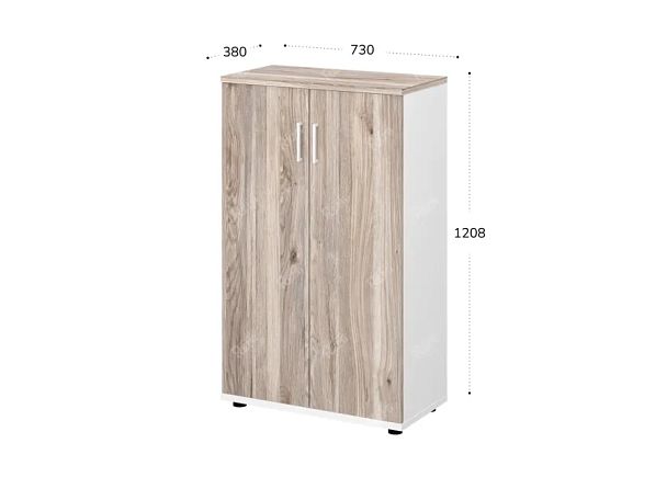 TANDEM RTD051-73U-MA Шкаф закрытый ун-й 730х380х1208 Дуб Маувелла/Белый - Вид 2