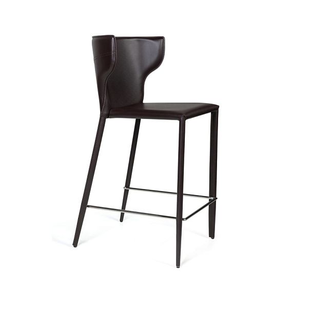 Стул полубарный Austin, кожа коричневый - Вид 1