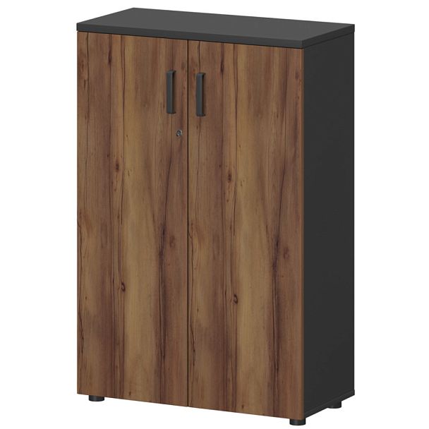 Шкаф СМШ-38Д Тип1 Графит/Таксония 792x380x1214 Смарт - Вид 1