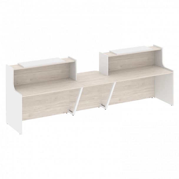 Ресепшн "Onix" O.R-K-19 денвер светлый/белый - Вид 1