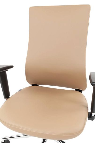 Офисное кресло Chairman 500LUX Россия экокожа бежевый БП - Вид 9