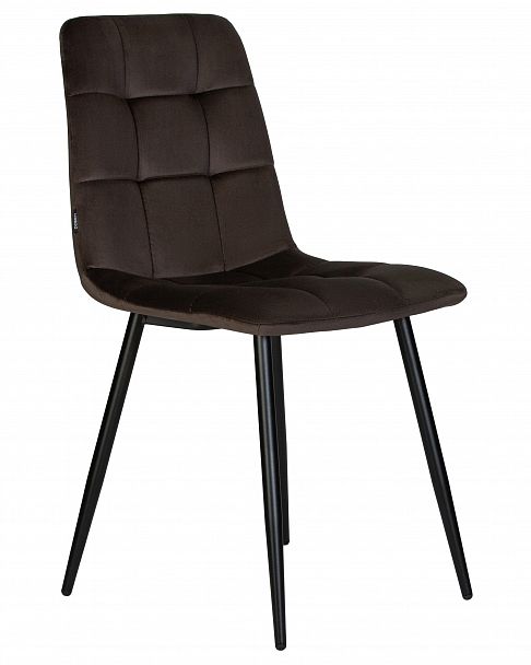 Стул обеденный DOBRIN CHILLY (Эспрессо Holland 74, основание черное) - Вид 2