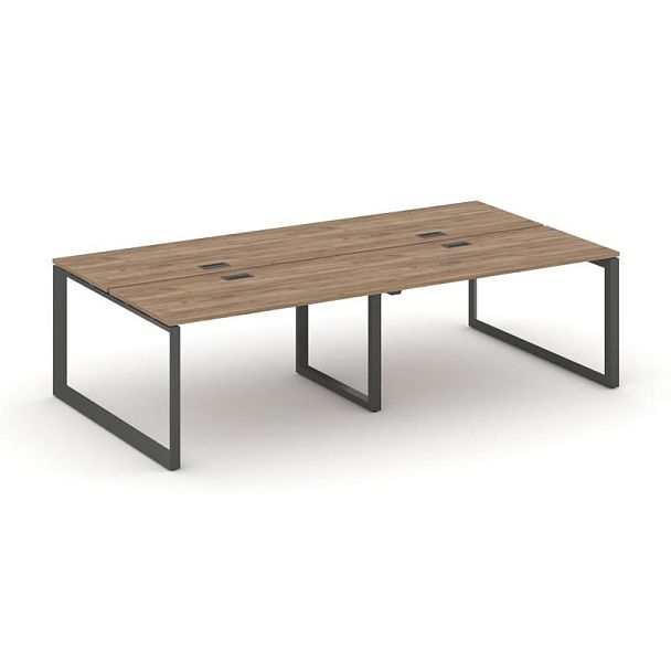 Style Project Next Рабочая станция двухсторонняя SN-59O.DRS-034 Дуб Табак/Металл Антрацит/Черный Заглушка 3160*1232*750 - Вид 1