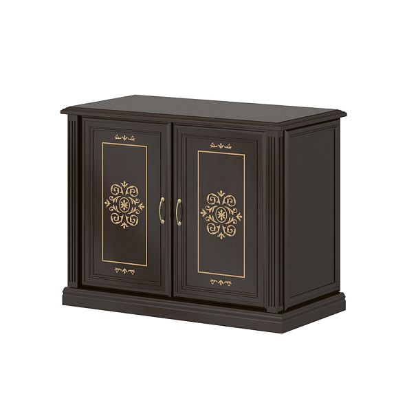 Греденция "Версаль люкс"  ПК-ВРЛ-ТМ105Х55Ш/И3/35-В1-974 темный орех - Вид 1