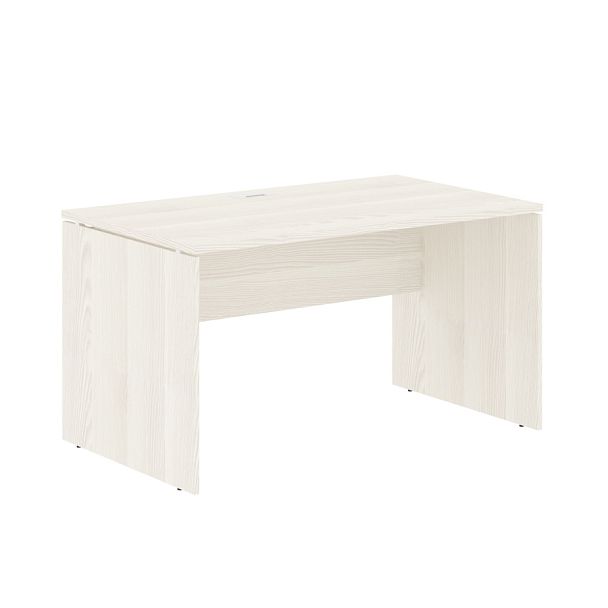 Стол прямой EDST 1380 Ясень Траун/Белый 1360х800х750 EDIS - Вид 1