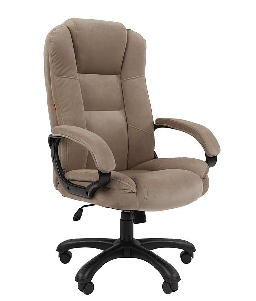 Кресло CHAIRMAN HOME 600, ткань велюр, бежевый - Вид 1