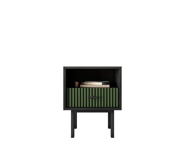 Тумбочка с нижним ящиком Emerson арт EM17/green/L - Вид 1