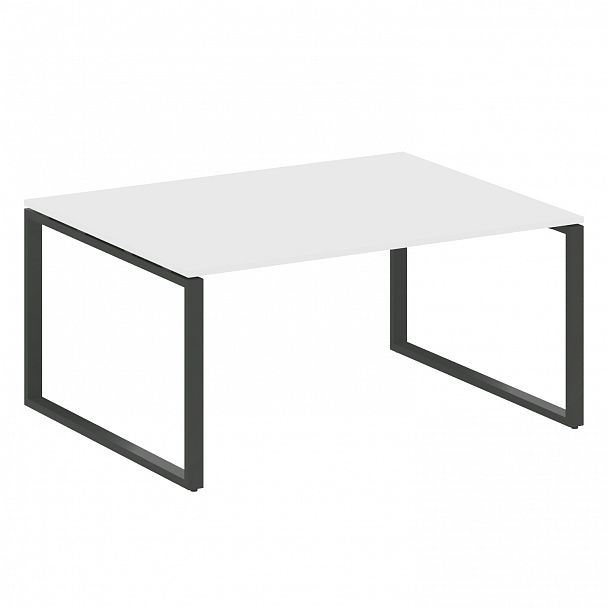 Стол для переговоров "Metal System" БО.ПРГ-1.4 белый/антрацит - Вид 1