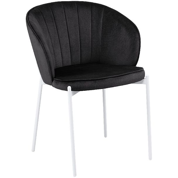 Комплект кухонных стульев Миэль черный велюр/белый, 3 шт. - Вид 3