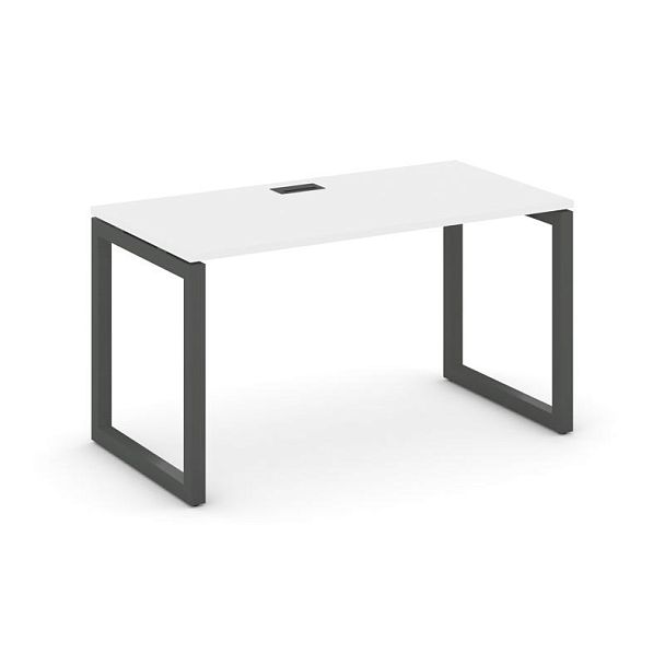 Стайл Проджект Стол письменный SN-5O.SP-001 Белый/Металл Антрацит 980*600*750 - Вид 1
