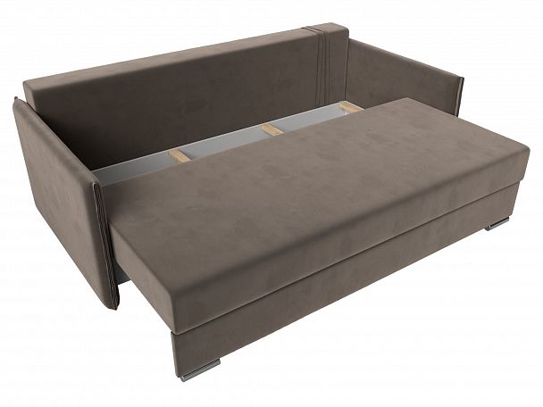 Диван угловой Сайгон (полностью велюр коричневый) - Вид 8
