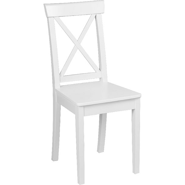 Стул деревянный с жестким сиденьем Бергольф Белый - Вид 3