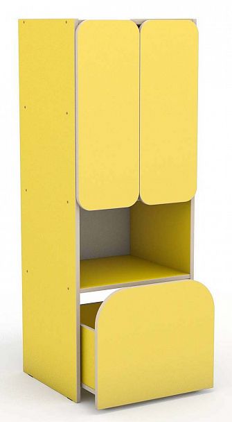 Секция 4-х ярусная с выкатным ящиком для Стенки "Антошка" - Вид 4