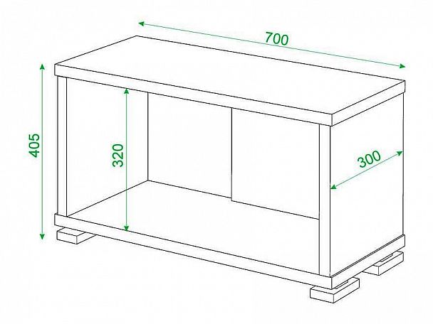 Стеллаж Домино СБ-10_1 Венге/Карамель - Вид 3