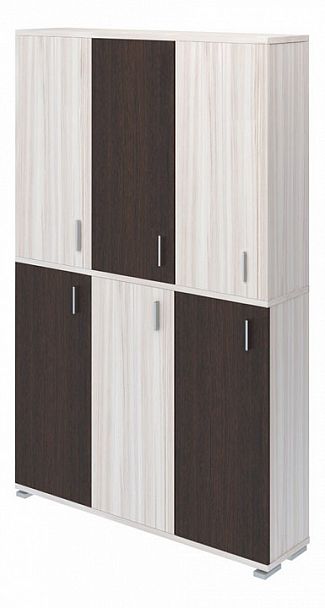 Шкаф книжный Домино ПУ-40-4 Венге/Карамель - Вид 1